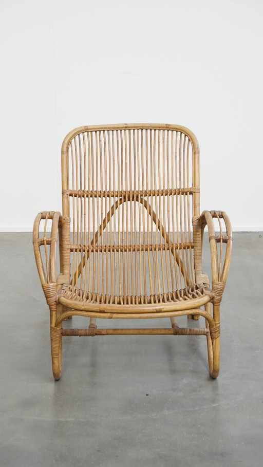 Rattan Armchair by Rohé Noordwolde