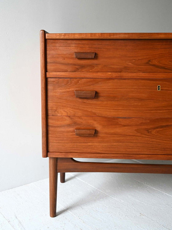 Image 1 of Scandinavian Secretaire with Hidden Mirror