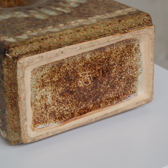 Image 1 of Paar Keramikurnen oder -vasen der Marke „Zsolnay“ aus der Mitte des 20. Jahrhunderts