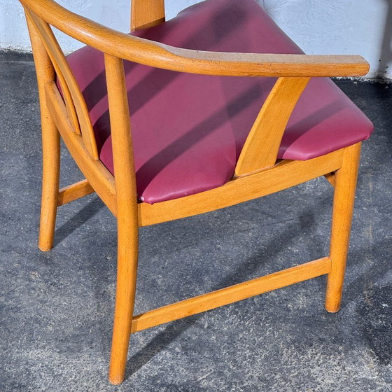 Set van 2 Carl-Ewert Ekström stoelen, paarse lederen bekleding, jaren 70 – Fauteuils, Leather (photo 8 of 11)