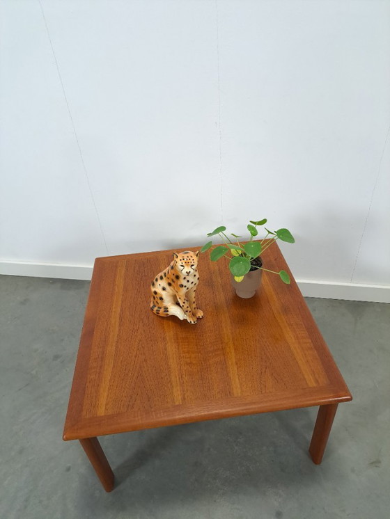 Image 1 of Mesa de centro danesa cuadrada de teca Glostrup, n.º 4