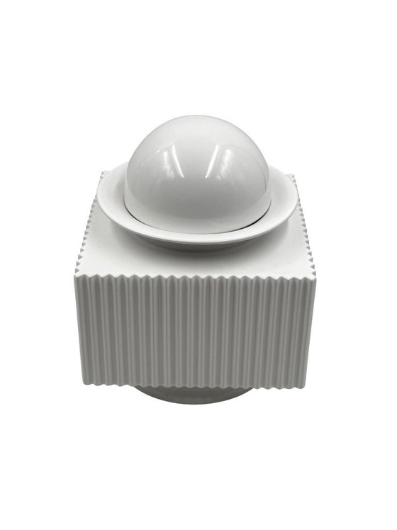 Image 1 of Sergio Asti, jarrón posmoderno de cerámica blanca, Cedit, Italia, década de 1970