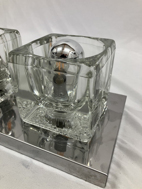 Image 1 of Applique ou plafonnier « Ice Cube » de Peill & Putzler, années 1970