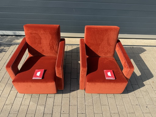 Cassina Utrecht Chair Terracotta, G. Rietveld Mint condition! – fauteuils, Textile (photo 2 of 15)
