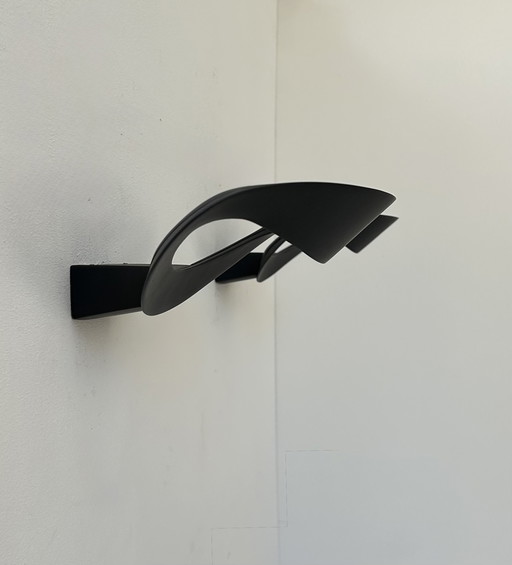 Artemide Mesmeri Vintage wandlamp, matzwart, Italië 1980