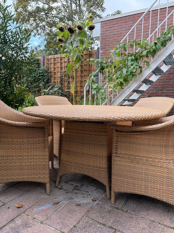Set da giardino Dedon con cuscini – Tessile, Vimini (photo 6 of 6)