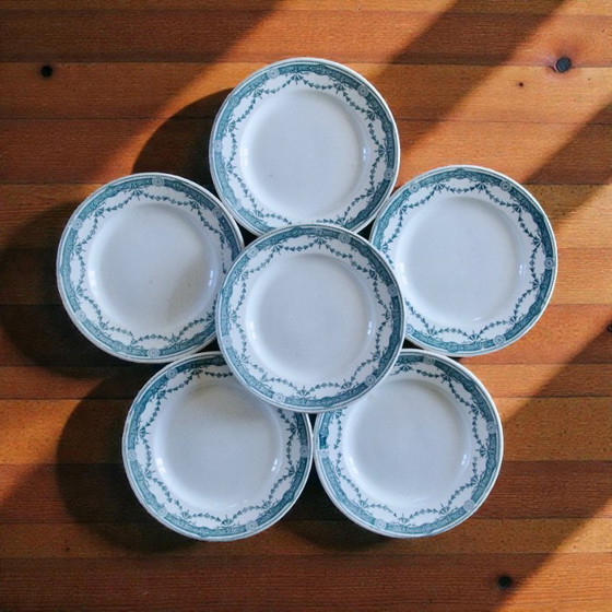 Image 1 of Piatti in pietra di ferro del XIX secolo firmati Moulin des Loups "Provence"