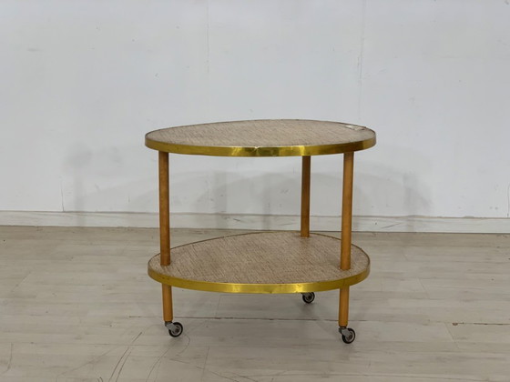 Image 1 of Carrello da portata di metà secolo carrello da tè carrello laterale carrello da bar