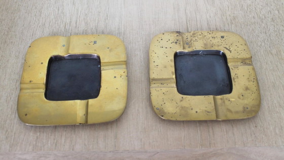 Set v 2 Vintage Messing Asbakken MCM Vide-Poche (Jaren '60) – Decoratieve objecten, Brass (photo 5 of 8)