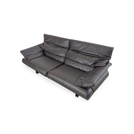 Set di 2 Poltrone Vintage Tessuto Chiaro Vamo Møbelfabrik, B&B Italia, Divani 2 posti, polished steel, Pelle (foto 7 di 10)