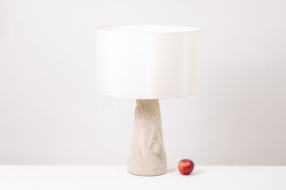 Image 1 of Lampada in pietra intagliata, anni '70