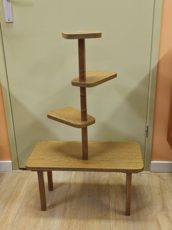 Image 1 of Vintage Formica Plantentafeltje Plantentafel Bijzettafel