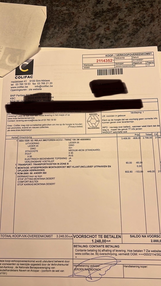 Image 1 of Gealux single-seater recliner with electric controls (retail price was €3248)