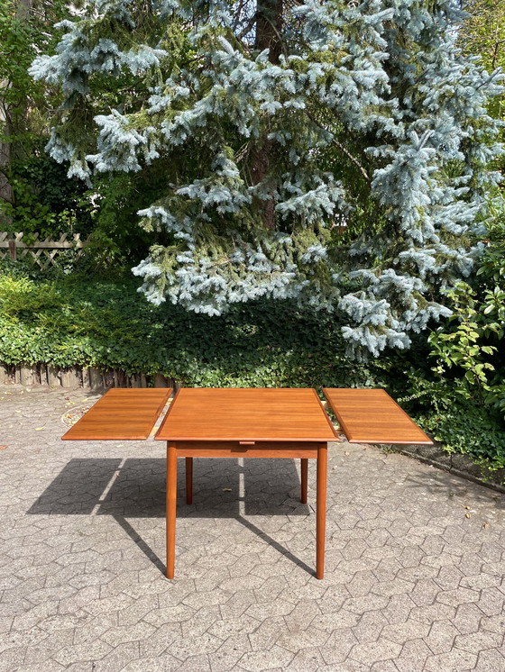 Image 1 of Mesa de comedor danesa de teca de Ansager AM Mobler