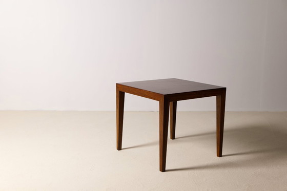 Image 1 of Mesa auxiliar de teca de Severin Hansen Jr., Haslev Møbelsnedkeri Dinamarca, años 60