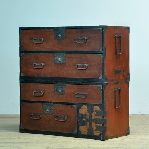 Commode japonaise Tansu, vers 1870