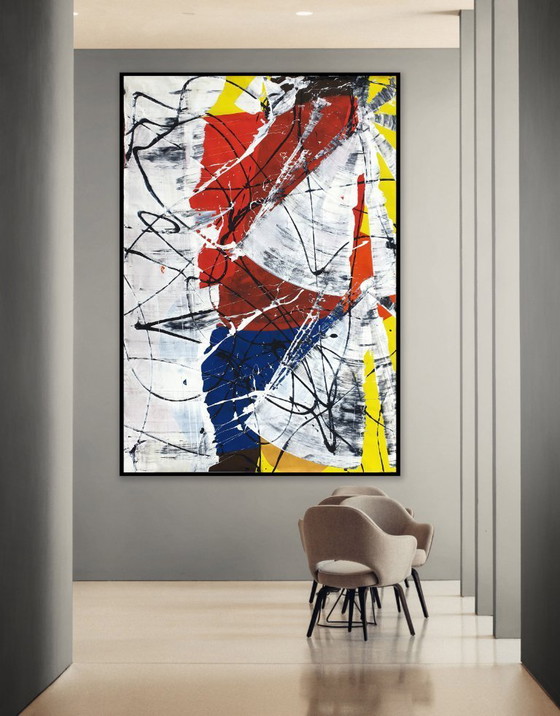 Image 1 of Jürgen Angeler - Red Flower - 215 x 150 cm