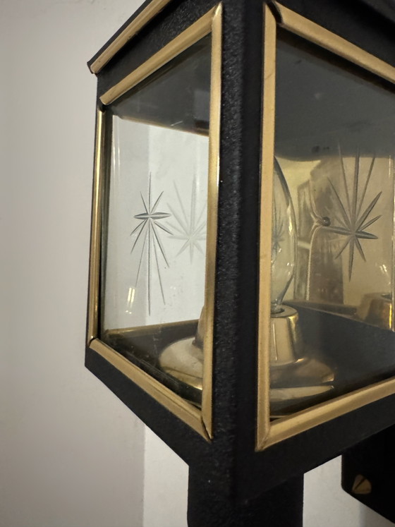 Applique Lanterne Maison Arlus Anni '70 – Brass, Metal (photo 5 of 15)