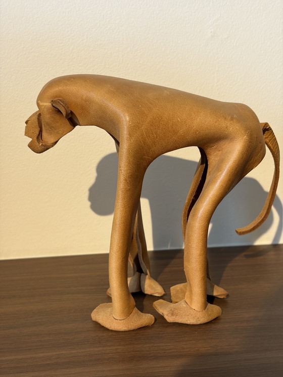 Image 1 of Rare sac à main vintage DERU Germany en cuir, modèle moyen, design des années 1960