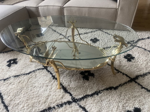 Mesa de centro vintage de estilo Hollywood Regency