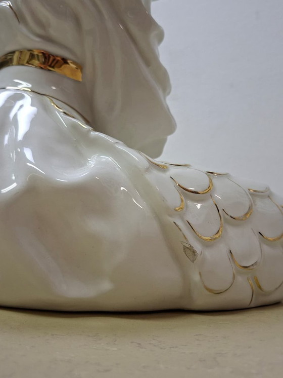 Image 1 of Escultura de cerámica samurai sentado - Italia 1970