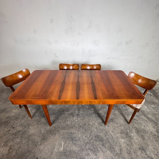 Image 1 of Tavolo da pranzo Jindřich Halabala per UP Závody, anni '30 - Art Déco cecoslovacco