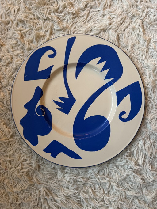 Fauvist-style ceramic plate from St. Clement