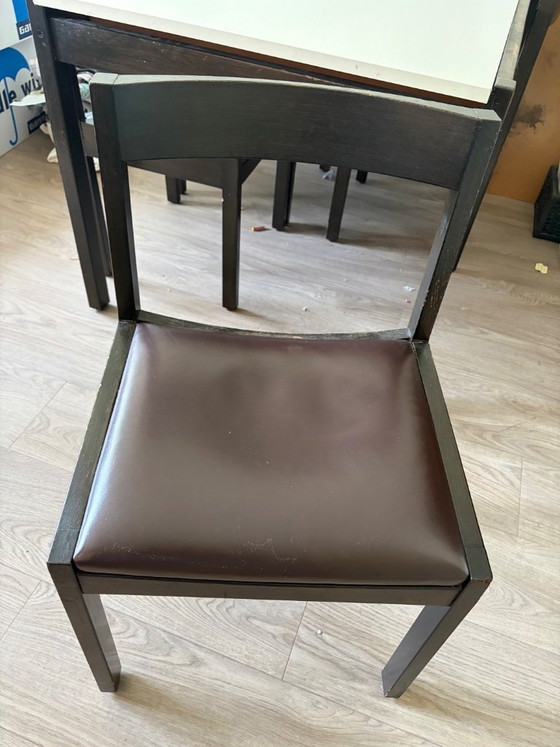 Image 1 of Tavolo allungabile Pastoe di Cees Braakman con 4 sedie vintage