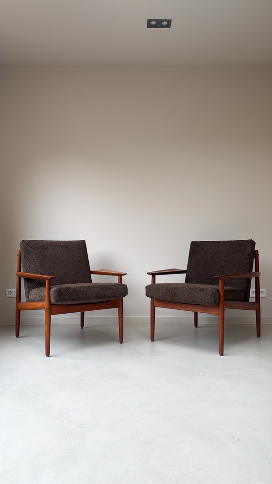 Image 1 of Fauteuil vintage en teck par Arne Vodder pour Glostrup du Danemark