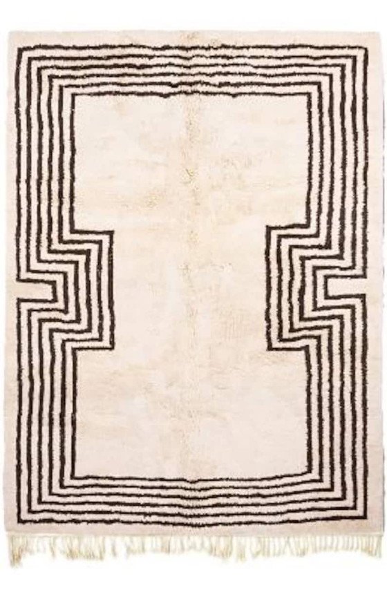 Berber rug in ecru wool with geometric patterns 150/250cm – Rugs & carpets (photo 4 of 5)