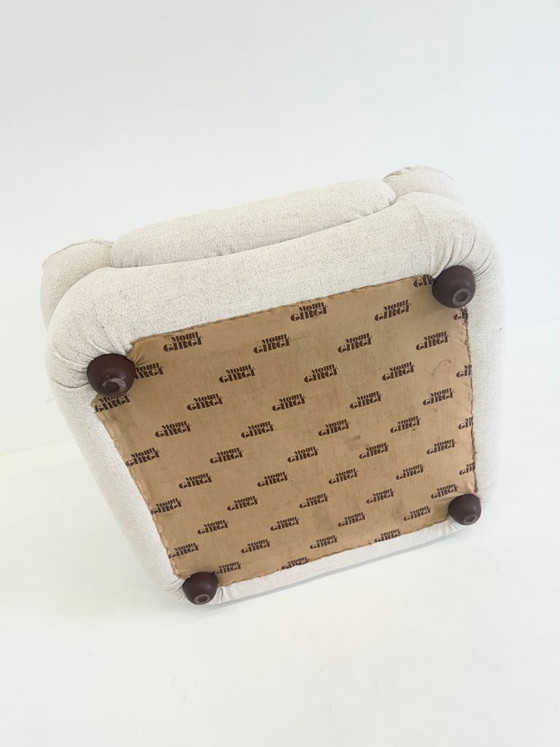 Fauteuil Sapporo de Mario Marenco pour Mobil Girgi, coloris beige crème – Textile (photo 12 of 12)