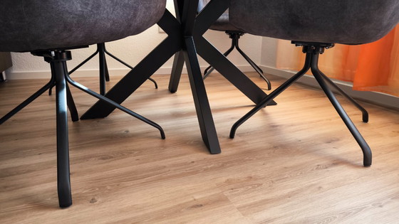 Image 1 of Winnipeg dining table + 4 × Venjakob armchairs “Fiona” – as new