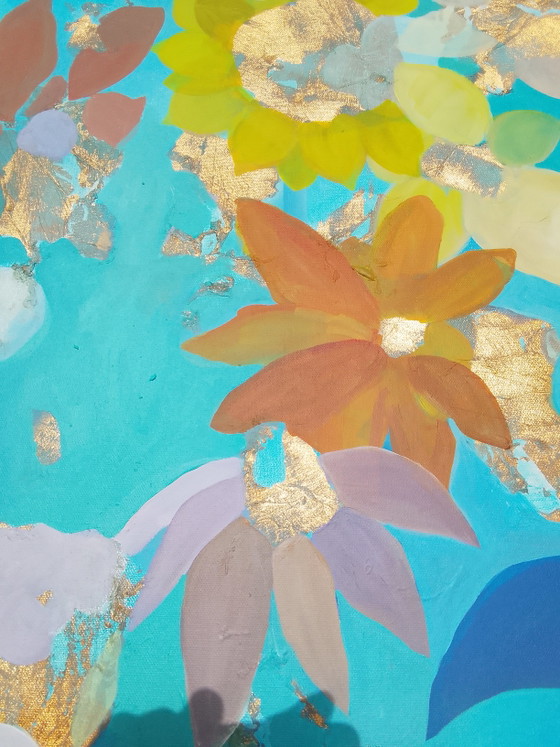 #Fields 147x97cm – joart, Paintings & Drawings, Gold, Canvas (photo 15 of 15)