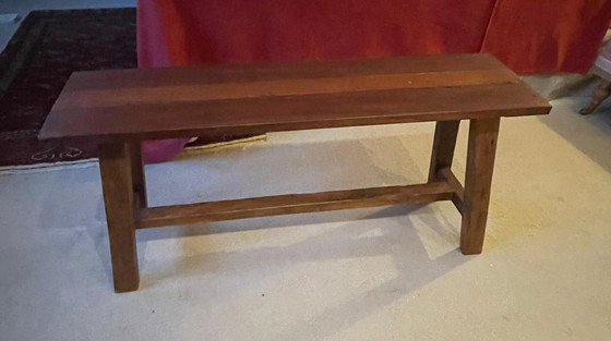 Image 1 of 2 robuste panchine di legno