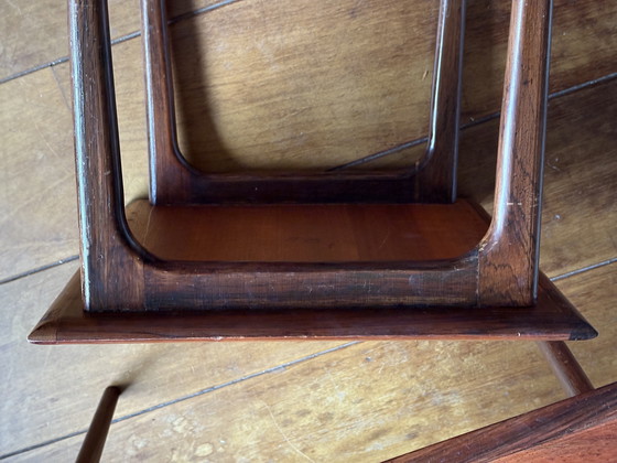 Image 1 of Juego de 3 mesas auxiliares 1960 palisandro danés