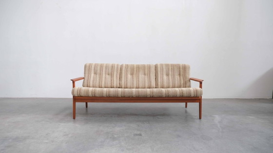 Image 1 of Vintage Teak Sofa 3-Seater MidCentury