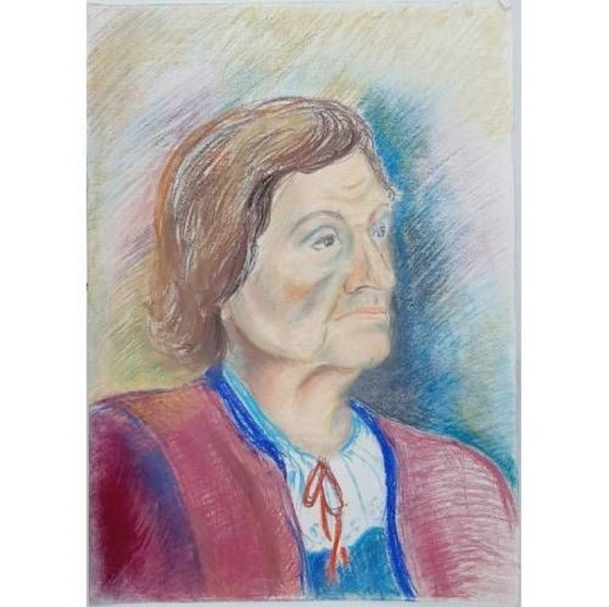 Image 1 of Disegno a pastello d'epoca 50 x 35 cm