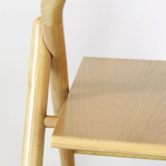 Image 1 of 1x Carrello bar vintage con struttura in legno massello e ruote, Italia anni '80