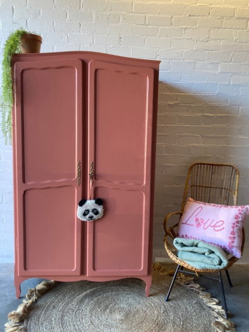 Vintage antique girls' wardrobe, restyled wardrobe