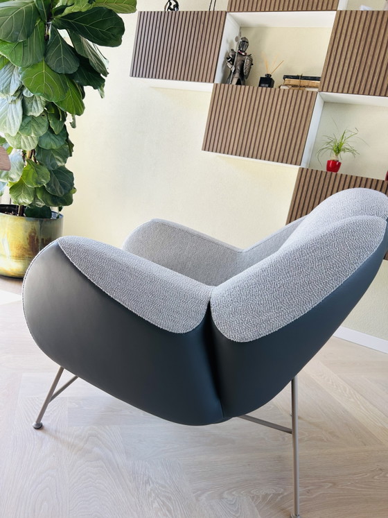 Image 1 of Leolux fauteuil Aton plus Leolux poef Anton