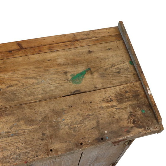 Image 1 of Characterful Old Blue Workbench Sideboard