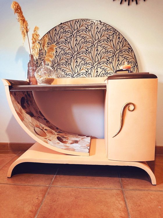 Image 1 of Coiffeuse / consola Art Déco entièrement rénovée — pieza única