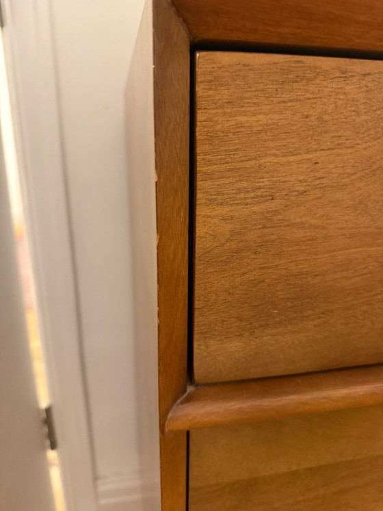 Image 1 of Cassettiera in legno massello di metà secolo con 3 cassetti - Condizioni eccellenti