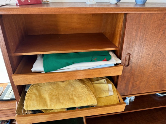 Image 1 of Meubles de rangement vintage danois en teck (de Paul M Jessen ?)