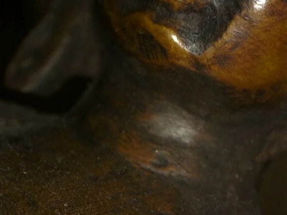 Set of 2 19th-century bronze Buddhas with traces of 24-carat gold – lot 462 – Sculpture (photo 27 of 29)