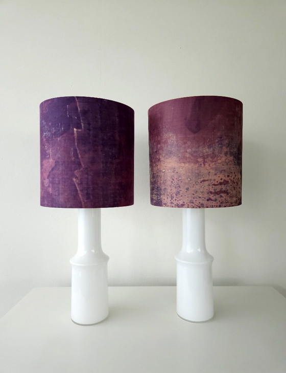Image 1 of Beautiful table lamp by Gert Nyström with original lampshade, 1960s lamp; 2 available!