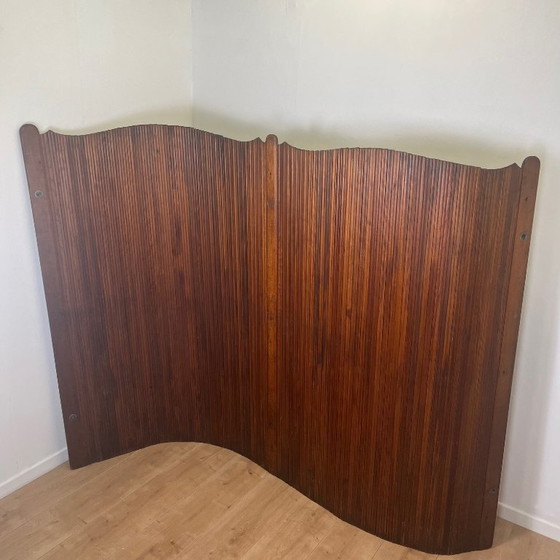 Image 1 of Paravento ondulato con doghe di pino, 1930