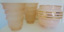 3 paralumi Vintage Opaline.
