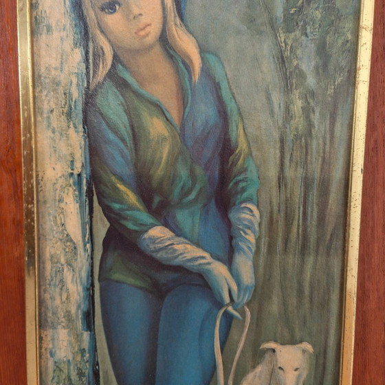 Image 1 of Vintage Wall Panel "Harlequin" After Jean Maio (1960s).