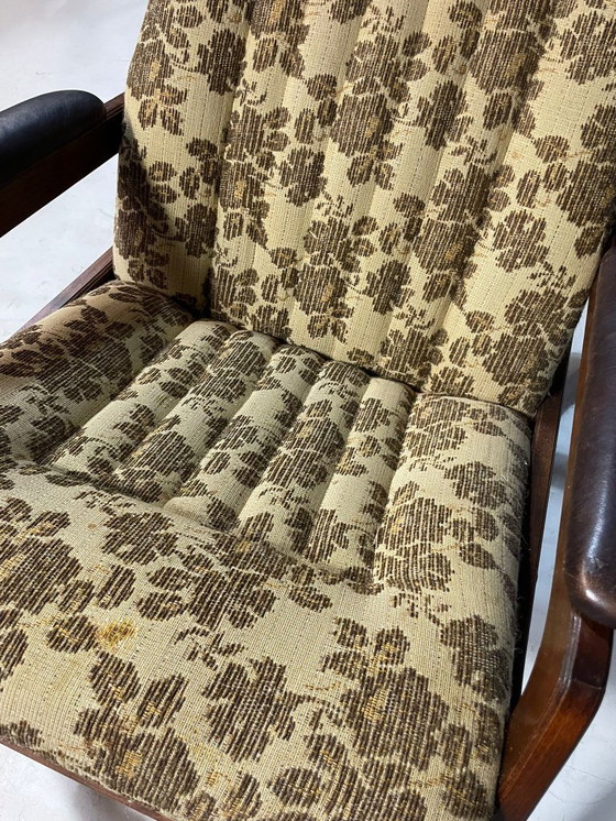 Image 1 of Schommelstoel, houtwerk, jaren 70, Tsjecho-Slowakije